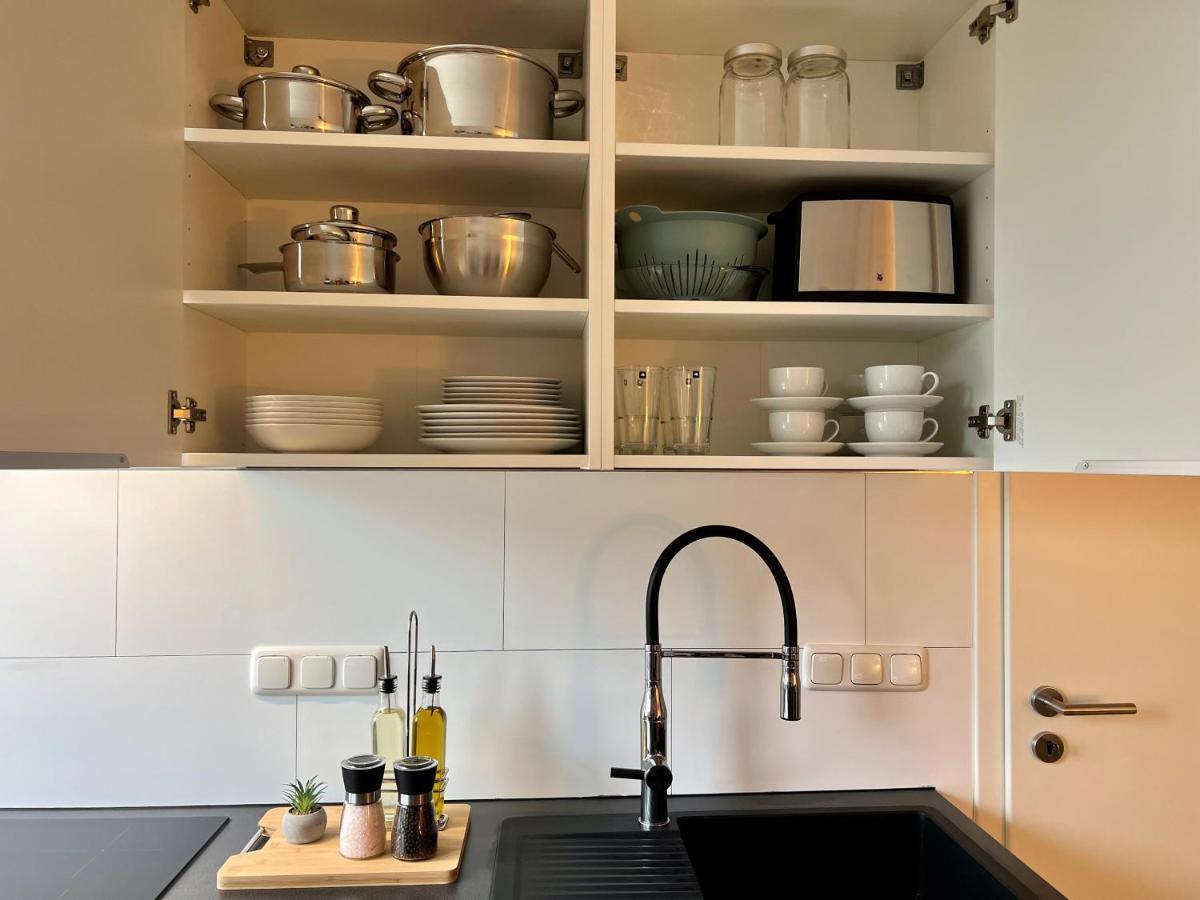 Design Apartment Mit Balkon - Kueche - Netflix Έσσεν Εξωτερικό φωτογραφία