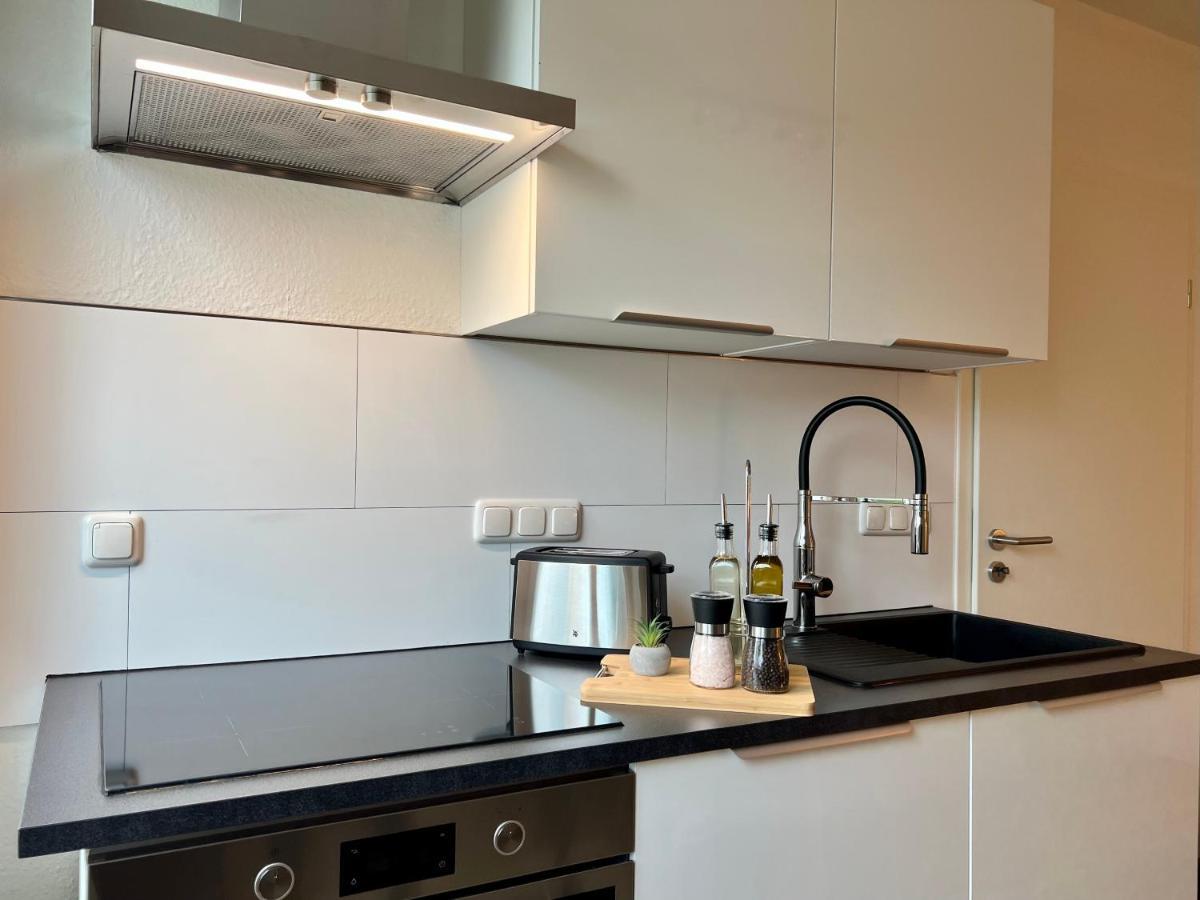 Design Apartment Mit Balkon - Kueche - Netflix Έσσεν Εξωτερικό φωτογραφία